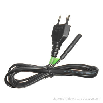AC Power Cord with 2.5A Output Current, PVC Insulation and Black Color